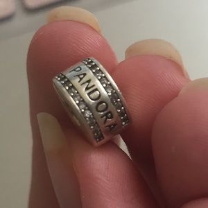 Pandora Logo Clip Charm